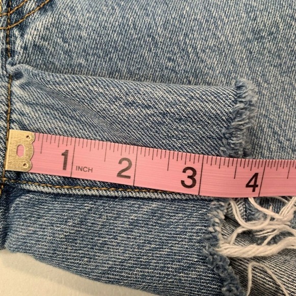 LEVIS 501 Hand Embroidered Shorts Daisy Unisex 30 Size 8 Y2K 100% Cotton - Picture 7 of 10